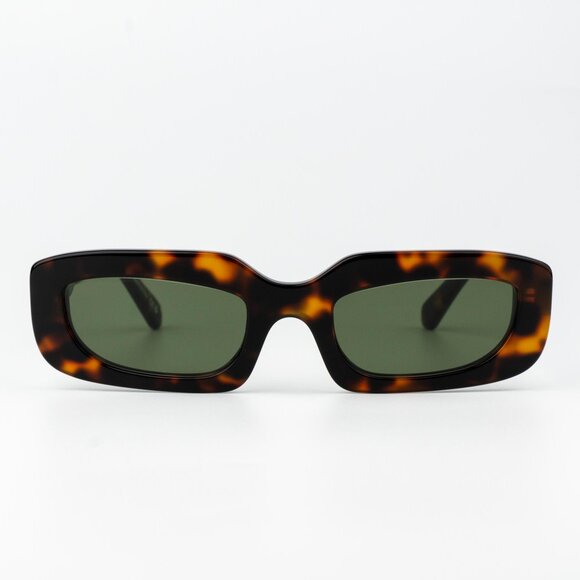 Off-White RENTON Men Sunglasses Havana Green Rectangle OERI13C RENTON 6055 - Picture 2 of 12